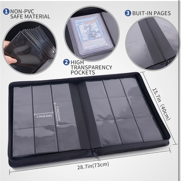 Brand New Toploaders Binder Sports Cards Holder Trading Cards Storage Blue - Picture 15 of 16